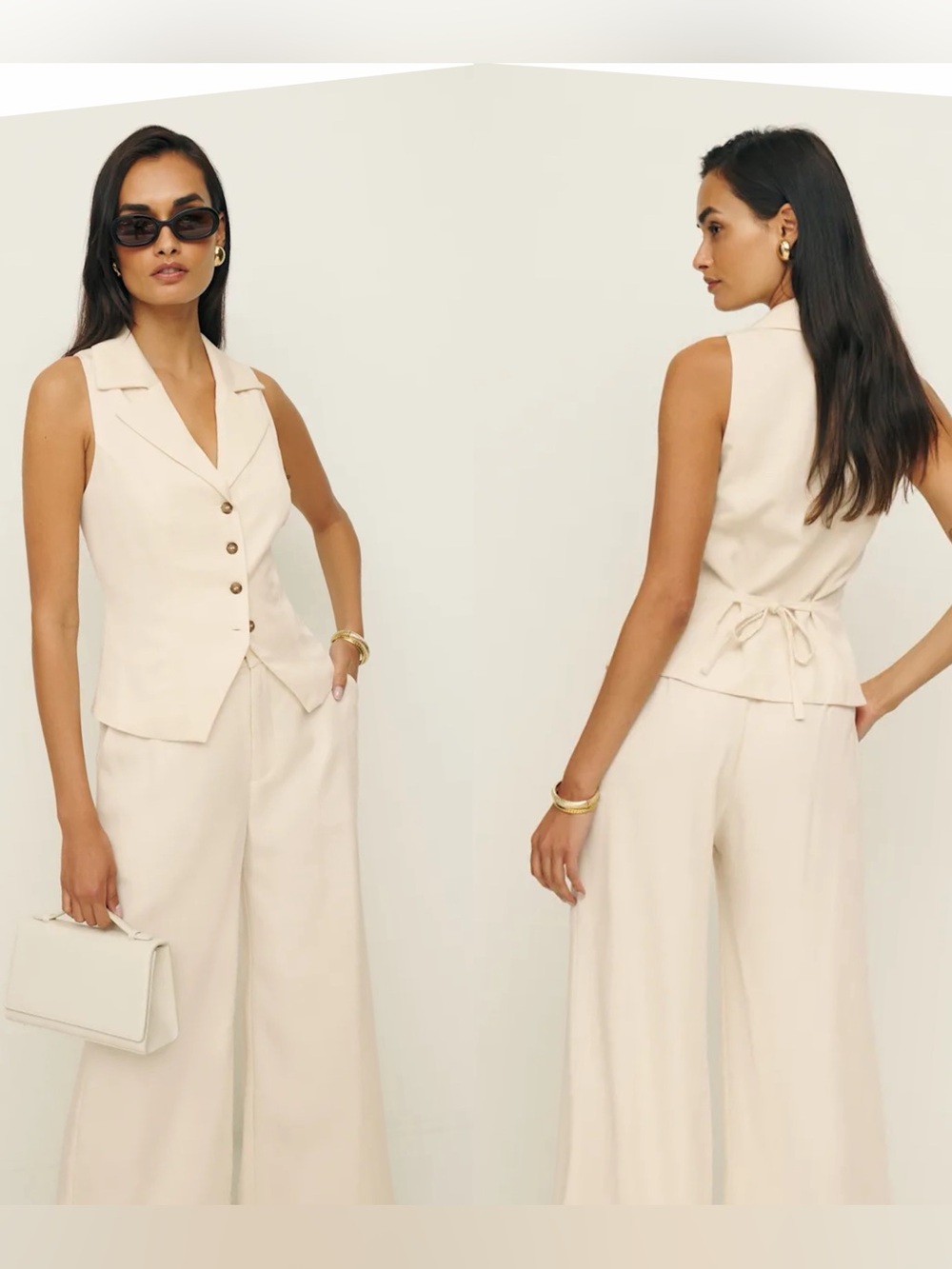 Reformation Sleeveless Tailored Vest